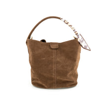 Scarf Handle Bag - Brown