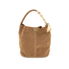 Scarf Handle Bag - Brown