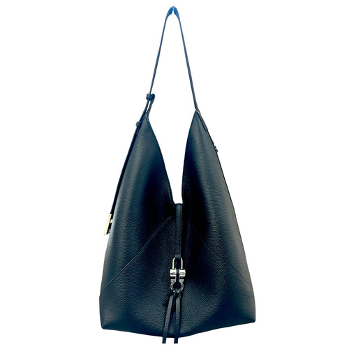 Front Lock Hobo - Black