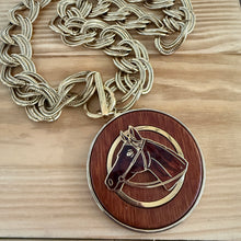Vintage Horse Pendant Necklace