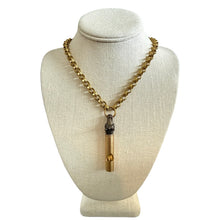 Vintage Whistle Pendant Necklace