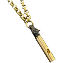 Vintage Whistle Pendant Necklace