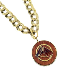 Vintage Horse Pendant Necklace