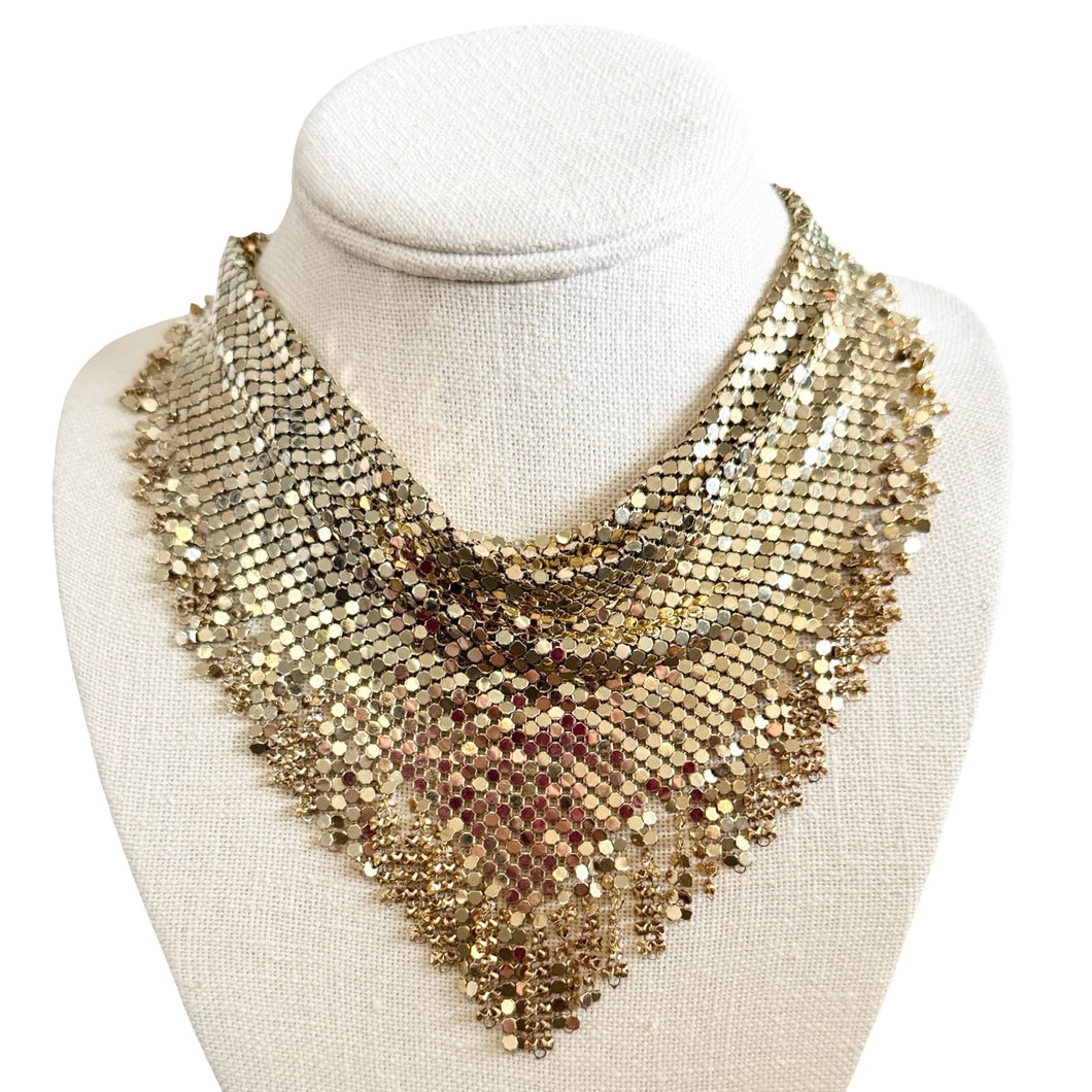 Vintage Mesh Scarf Necklace
