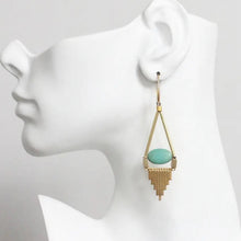Spiked Deco Chandelier - Turquoise