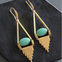 Spiked Deco Chandelier - Turquoise