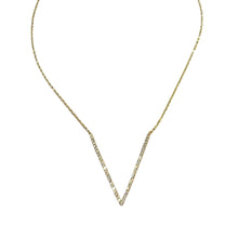 Perfect "V" Necklace - Baguette