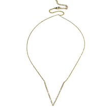 Perfect "V" Necklace - Baguette