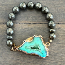 Agate Stretch Bracelet - Green