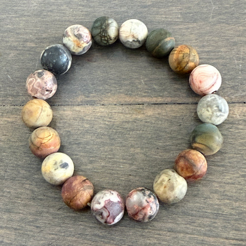Stretch Bracelet - Matte Jasper