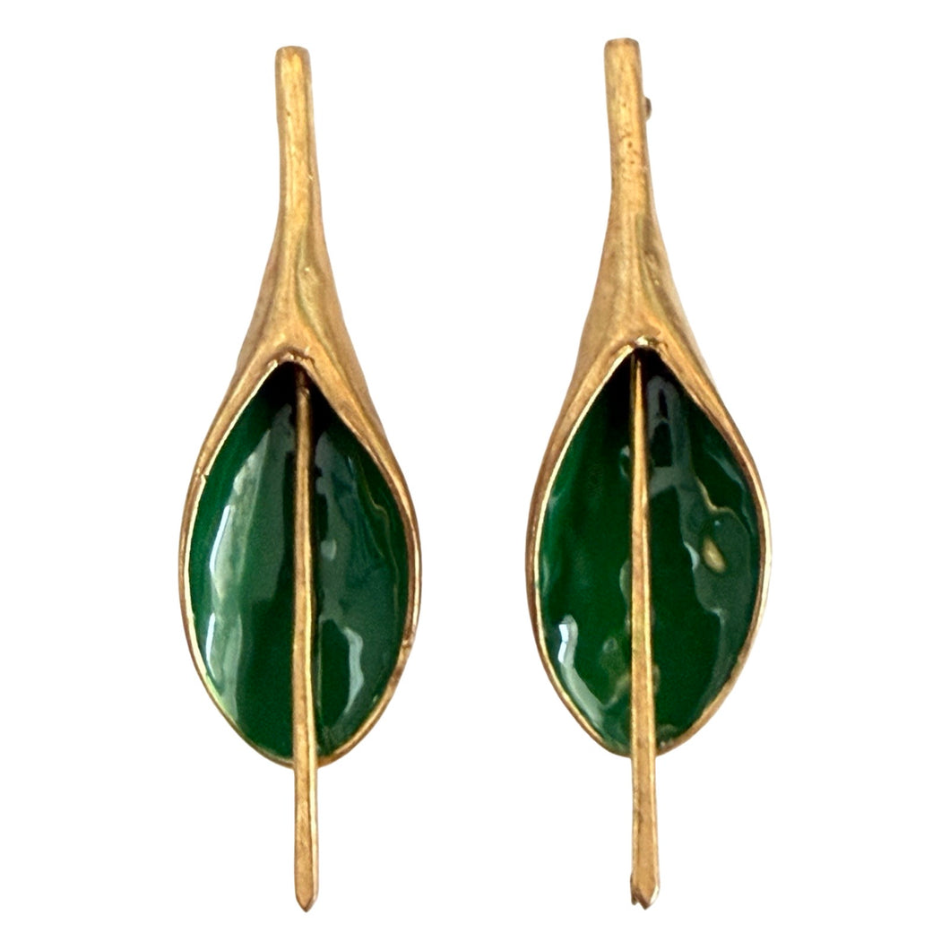 Enamel Pod Earring