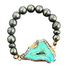 Agate Stretch Bracelet - Green