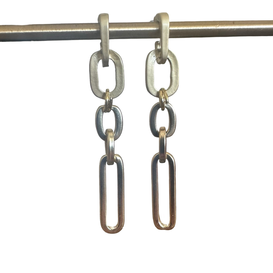 Matte Paperclip Earring