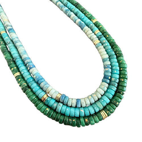 Petite Beaded Layers - Sea (3 Colors)