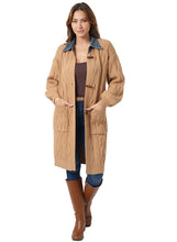 Cabled Duster - Gray