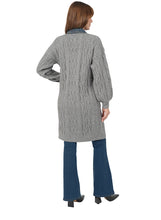 Cabled Duster - Gray