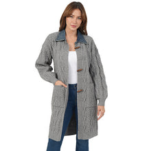 Cabled Duster - Gray
