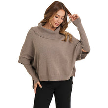 Cowl Neck Poncho Sweater