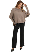 Cowl Neck Poncho Sweater