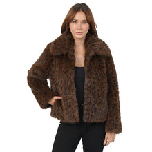 Leopard Faux Fur Jacket