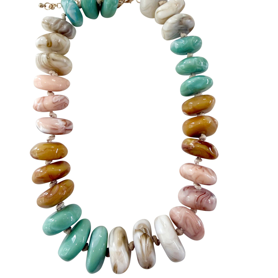 Chunky Beaded Drape - Desert Sunset
