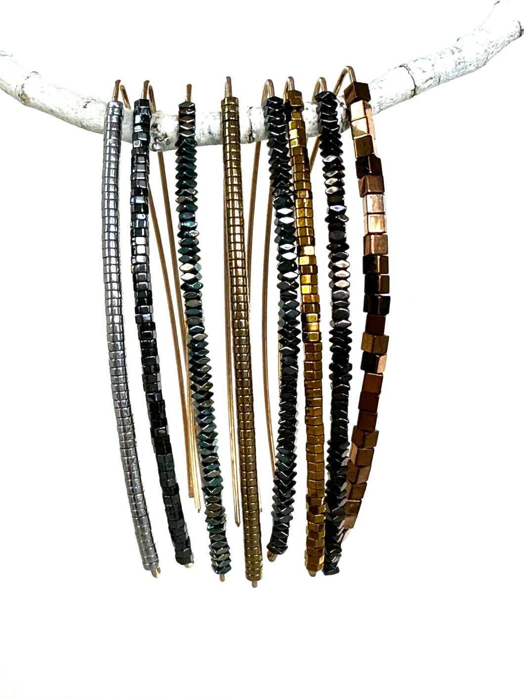 Hematite Stick Earrings