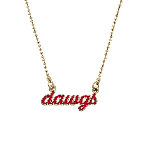 Gameday Script Necklace - Georgia