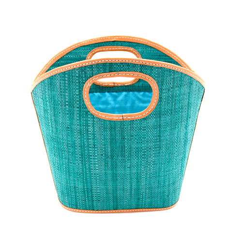 Cutout Handle Bucket Bag