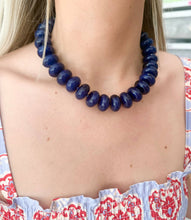 Chunky Rondelle Collar - Green Turquoise