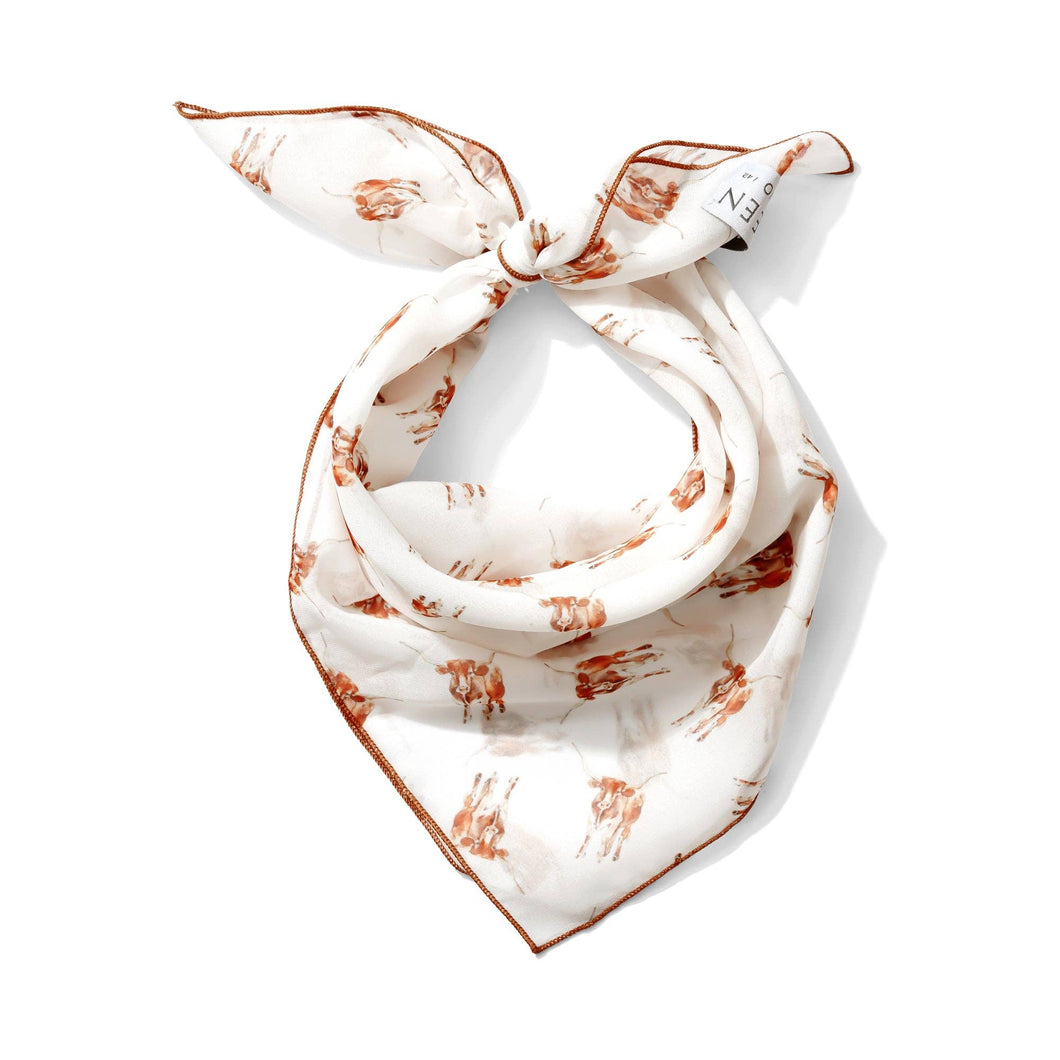 Longhorn Chiffon Scarf | 20