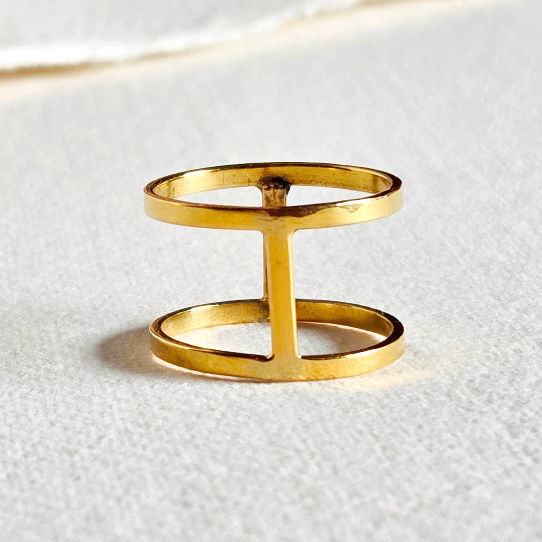 So Cagey Cuff Ring