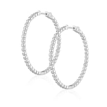 Bezeled CZ Hoop - Gold