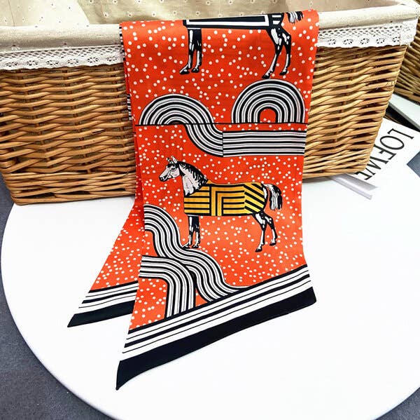 Convertible Scarf - Equestrian (Orange)