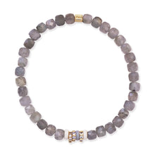 Mini Gemstone Stretch Bracelet - Labradorite